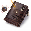 Genuine Leather Men Wallet Coin Purse Small Mini Card Holder Chain PORTFOLIO Portomonee Male Walet Pocket