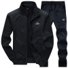 Tracksuits Men Polyester Sweatshirt Sporting Fleece 2022 Gyms Spring Jacket + Pants Casual Men's Track Suit Sportswear Fitness